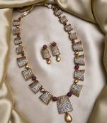 Gold plated red ad haram set