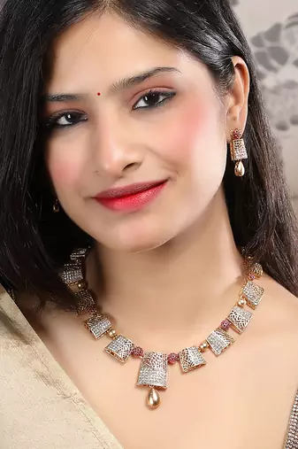 Gold plated red ad haram set