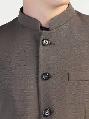 Grey  bandgala blazer for men 4