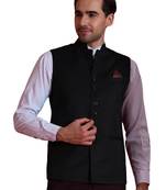 Mens black nehru jacket
