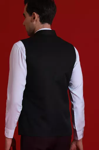 Mens black nehru jacket