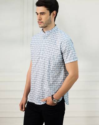 Men   s white kurta shirt 2