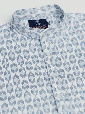 Men   s white kurta shirt 5
