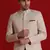 Men beige bandgala blazer