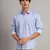 Men blue printed shirt