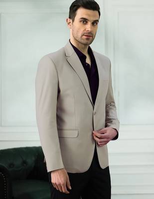 Men's beige classic blazer 3