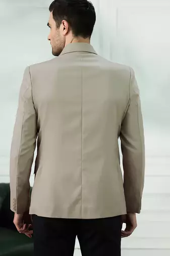 Men's beige classic blazer