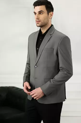 Men's dark grey blazer