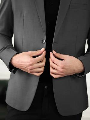 Men's dark grey blazer 4