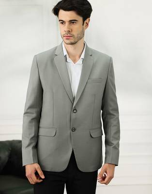 Men's light grey sleek blazer 1