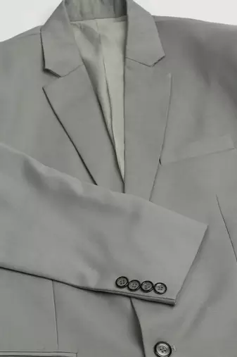 Men's light grey sleek blazer
