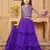 Purple embroidered art silk a line lehenga choli dupatta