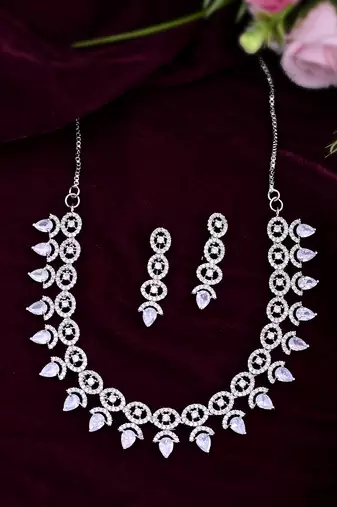 American diamond jewellery set for women