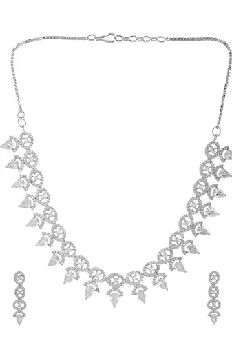 American diamond jewellery set for women