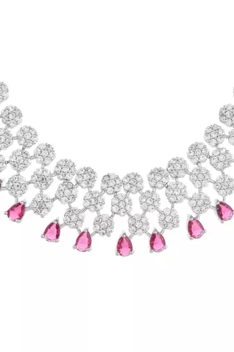 American diamond jewellery set for women