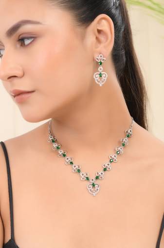 American diamond jewellery set for women