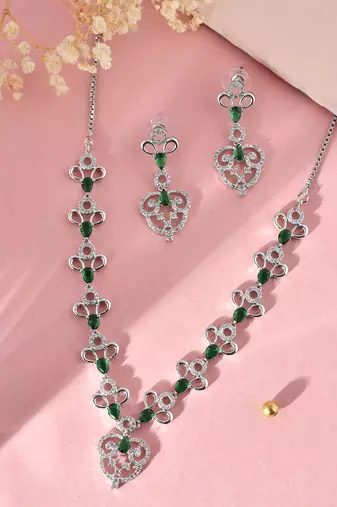 American diamond jewellery set for women