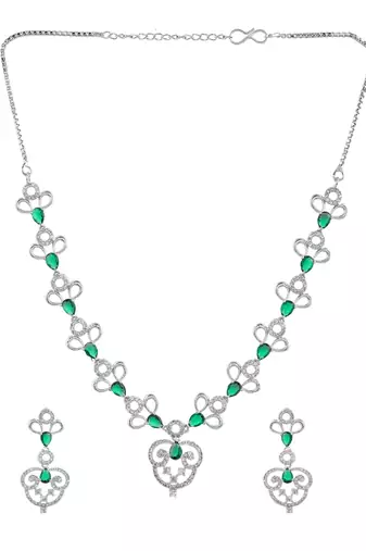 American diamond jewellery set for women