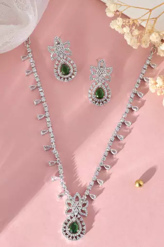 American diamond jewellery set for women
