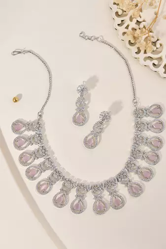 American diamond jewellery set for women