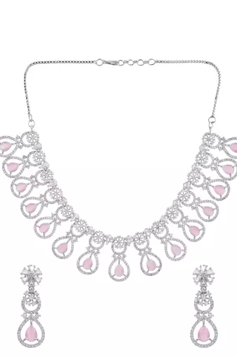 American diamond jewellery set for women