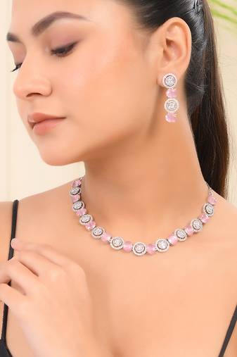 American diamond jewellery set for women