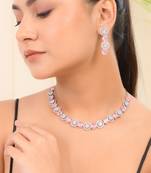 American diamond jewellery set for women
