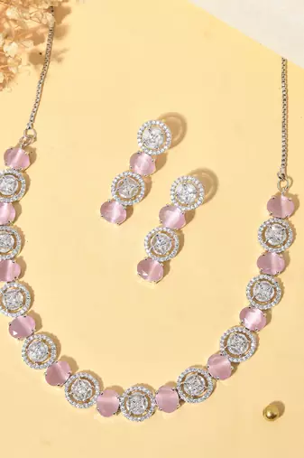 American diamond jewellery set for women