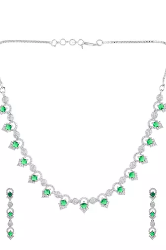 American diamond jewellery set for women