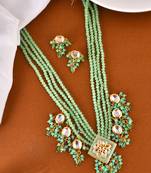Tranding kunden jewellery set with perls