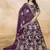purple sequins work silk lehenga set choli with dupatta