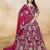 hot pink dori embroidery silk lehenga set choli with dupatta