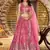 peach zari silk ceremonial lehenga set choli with dupatta with dupatta
