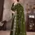 Mehndi Green Color Embroidered Silk Blend Designer Saree