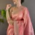 Pink Color Silk Blend Sequence & Malti Thread Embroidery Work  Saree