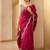Rani Pink Color Silk Blend Sequins And Jari Dori Embroidery Work Saree