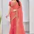 Pink Two Tone Silk Zari embroidered Saree With Blouse