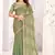Green Sequin Resham Stone Embroidered Two Tone Silk Saree With Blouse