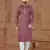 Dark Maroon Soft Cotton Woven Kurta Pajama For Mens