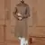 Coffee Colour Soft Cotton Woven Kurta Pajama For Mens