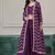 Chinon embroidered zari purple readymade salwar kameez