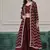 Chinon embroidered zari maroon readymade salwar kameez