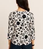 women's cotton printed straight kurta top