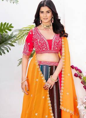 Multi Color Wedding Lehenga Choli 4