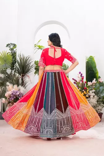 Multi Color Wedding Lehenga Choli