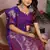 Purple Color Gala weaving Banarasi Art Silk Saree