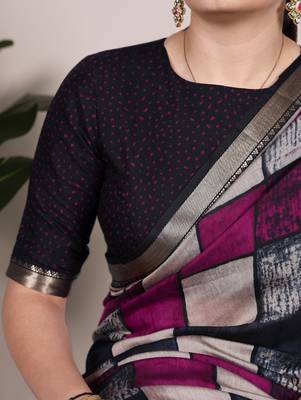 Grace Chanderi Printed Saree with Majestic Temple Border 2