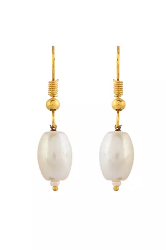 Pearl beaded necklace & earring set for women