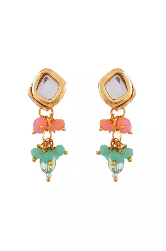 Long layered multi beaded kundan with pearl jewellery set