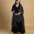Black  georgette  plain kurta set